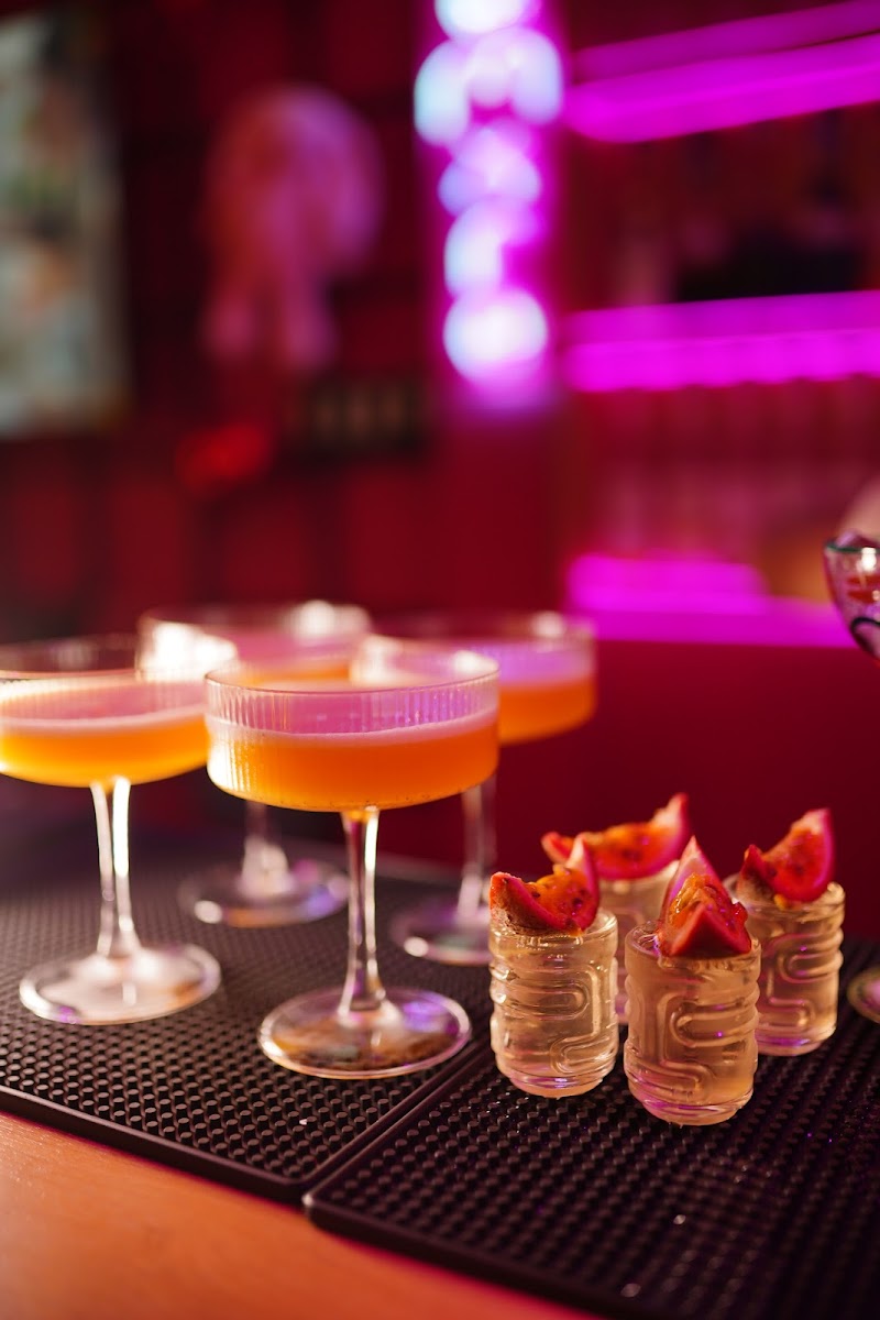 Cocktails in close view at OneMore